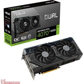 تصویر کارت گرافیک ایسوس مدل Dual GeForce RTX 4070 Ti SUPER OC Edition GDDR6X حافظه 16 گیگابایت ASUS Dual GeForce RTX 4070 Ti SUPER OC Edition 16GB GDDR6X Graphics Card