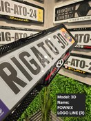 تصویر قاب پلاک فونیکس مدل LOGO LINE (R) 3D 