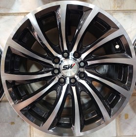 تصویر رینگ اسپرت سایز۱۵ (۱۰۸-۱۰۰×۸) رختراش مشکی Sport wheel size 15"(8×100-108) MB