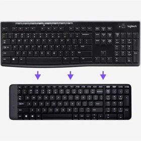 تصویر کيبورد و ماوس بي‌سيم لاجيتک Logitech MK220 Wireless Keyboard and Mouse