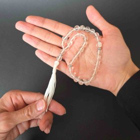 تصویر تسبیح کریستال کوارتز 