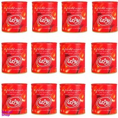 تصویر کنسرو رب گوجه فرنگی روژین وزن 800 گرم بسته 12 عددی 