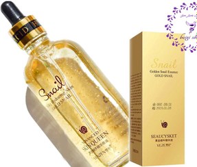 تصویر سرم گلیسیرین مایع طلای خالص 24 عیار آبرسان حلزون Snail serum and Venzene gold