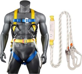 تصویر کمربند ایمنی شورتی (هارنس) دو قلاب توتاص 