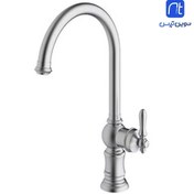 تصویر شیر آشپزخانه شلنگدار شودر مدل بیزانس - کروم 