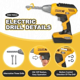 تصویر اسباب بازی دریل باتری خور 