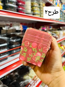 تصویر کپسول کاپ کیک طرح انار - طرح۲ 