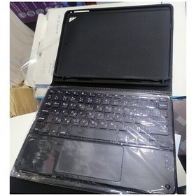 تصویر کیف کیبوردار Smart keyboard مناسب برای تبلت اپل ipad 9. 7-air-air2-pro 9. 7تاچ پد-جای قلم دار 