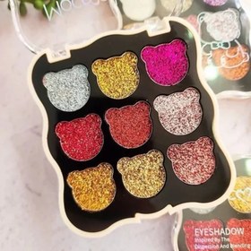 تصویر پالت سایه شاین دار موکالر ۹ تایی گلیتر 