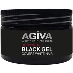 تصویر ژل موی سیاه آگیوا مدل HAIR PIGMENT حجم 250 میل AGIVA HAIRPIGMENT BLACK GEL 250 ML