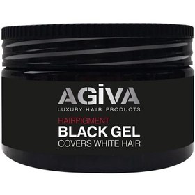 تصویر ژل موی سیاه آگیوا مدل HAIR PIGMENT حجم 250 میل AGIVA HAIRPIGMENT BLACK GEL 250 ML