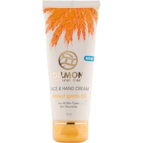 تصویر کرم مرطوب کننده روغن جوانه گندم 75میل دیلمون Dilmon Wheat Germ Hand And Face Cream 75ml