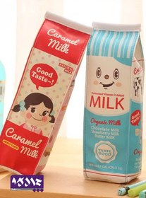 تصویر جامدادی فانتزی پاکت شیر 