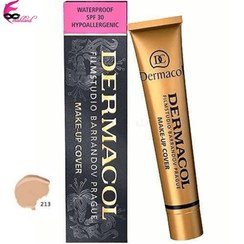 تصویر کرم پودر درماکول میکاپ کاور شماره 213 Dermacol Makeup Cover 