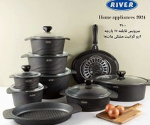 تصویر سرویس قابلمه 17پارچه 2رو گرانیت ریور 