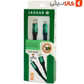 تصویر کابل شارژ وتبدیل تایپ سی به آیفون(لایتنینگ)جگوار Charging cable and converting Type C to iPhone (lightning)