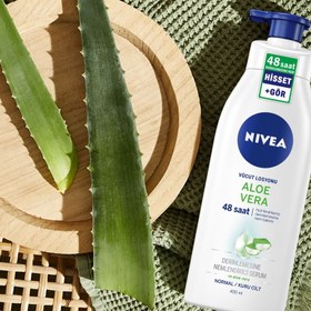 تصویر لوسیون بدن نیوآ، مدل آبرسان(آلوئه‌ورا) 48H، حجم 400 میلی‌لیتر Nivea Aloe & Hydration Body Lotion 400ml