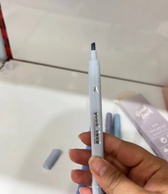 تصویر پک ۴ عددی هایلایتر دو سر پاستلی 