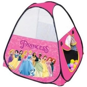 تصویر چادر بازی کودک طرح پرنسس سایز 125 -125 Children's play tent, princess design, size 125-125