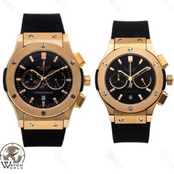 تصویر ساعت مچی عقربه ای ۴موتوره ست زنانه و مردانه هابلوت کرنوگراف - مردانه HUBLOT GENEVE BIG BANG