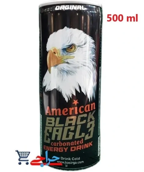 خرید و قیمت نوشیدنی انرژی زا آمریکن بلک ایگل 500 میل American BLACK EAGLE ENERGY DRINK | ترب