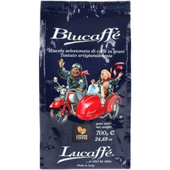 تصویر دانه قهوه لوکافه بلوکافه 700 گرمی 100% عربیکا Lucaffe Blucaffe Coffee Beans 