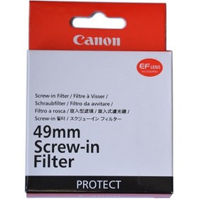 تصویر فیلتر لنز 49mm Screw-in Filter UV CANON 