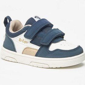 تصویر کفش ورزشی رنگی پسرانه با بند چسبی برند lee cooper Boys' Colourblock Sneakers with Hook and Loop Closure