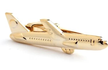 تصویر گیره کراوات طرح هواپیما Airplane Tie Clip PT002 