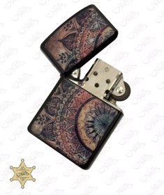 تصویر فندک طرح زیپو کپی چاپ رزین مدل میناکاری 1 - Zippo (Copy Rezin) MinaKari 1 