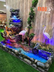 تصویر آبنما فایبر گلاس نشکن کد 722/ ارتفاع حدود 180 سانتیمتر 