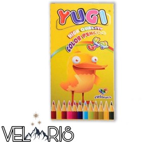 تصویر مداد رنگی ۱۲ رنگ یوگی 