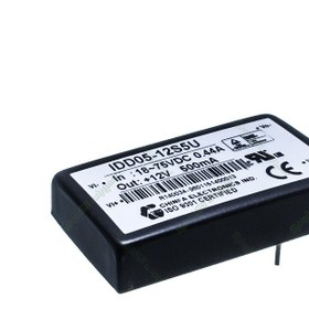 تصویر مبدل ولتاژ چینفا 500 میلی آمپر CHINFA IDD05-12S5U DC/DC IN:18-75V OUT:+12V 