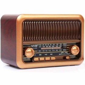 تصویر رادیو کلاسیک طرح قدیم مدلNS-3315BT ا Classic old style radio model NS-3315BT Classic old style radio model NS-3315BT