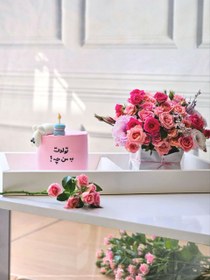 تصویر باکس گل و کیک دخترونه 