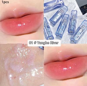 تصویر لیپ گلاس Keke Mood مدل Ice Mirror Blue (آبی) Lip gloss