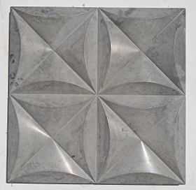 تصویر سنگ نمای پلیمری طرح لوتوس در ابعاد ۵۰*۵۰ Lotus design polymer facade stone in dimensions 50x50