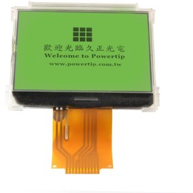 تصویر نمایشگر GLCD 64x128 گرافیکی بک لایت سبز مدل PE12864LRF-028 