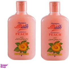 تصویر شامپو مو بس (Bath) مدل Peach حجم 1000میلی لیتر بسته 2 عددی 