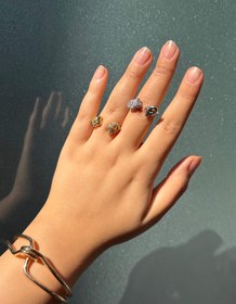 تصویر انگشتر گره - طلایی 