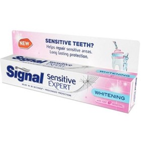 تصویر خمیر دندان 100 میل ضد حساسیت سفید کننده سیگنال Sensitive Expert White 