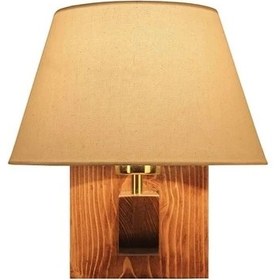 تصویر چراغ دیوارکوب چوبی مسیناP1 Wall lamp P1