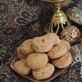 تصویر کلمپه زنجبیلی(شیرینی سنتی خراسان رضوی)بسته نیم کیلویی 