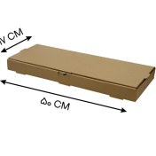 تصویر جعبه پیتزا نيم متري ايفلوت50*17خام ( 100 عددی ) کد 1775 