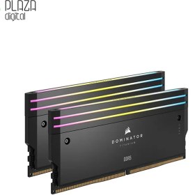 تصویر رم دسکتاپ DDR5 دو کاناله 7200 مگاهرتز CL34 کورسیر مدل Dominator Titanium RGB ظرفیت 32 گیگابایت 