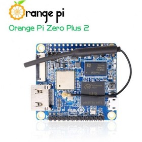 تصویر برد چهار هسته ای Orange Pi Zero Plus 2 مدل H3 به همراه کابل 