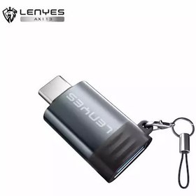 تصویر تبدیل USB به Type-C لنیز مدل AX113 