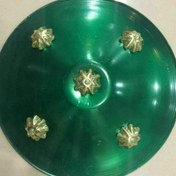 تصویر سپر بزرگ تعزیه خوانی دردورنگ سبز وقرمز مناسب مراسمات تعزیه و عزاداری 