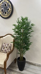 تصویر درختچه مصنوعی بامبو قد ۱۷۰ ۷ شاخه پرحجم bambo