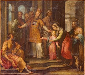 تصویر عکس با کیفیت حضرت عیسی در جمعی از بزرگان 